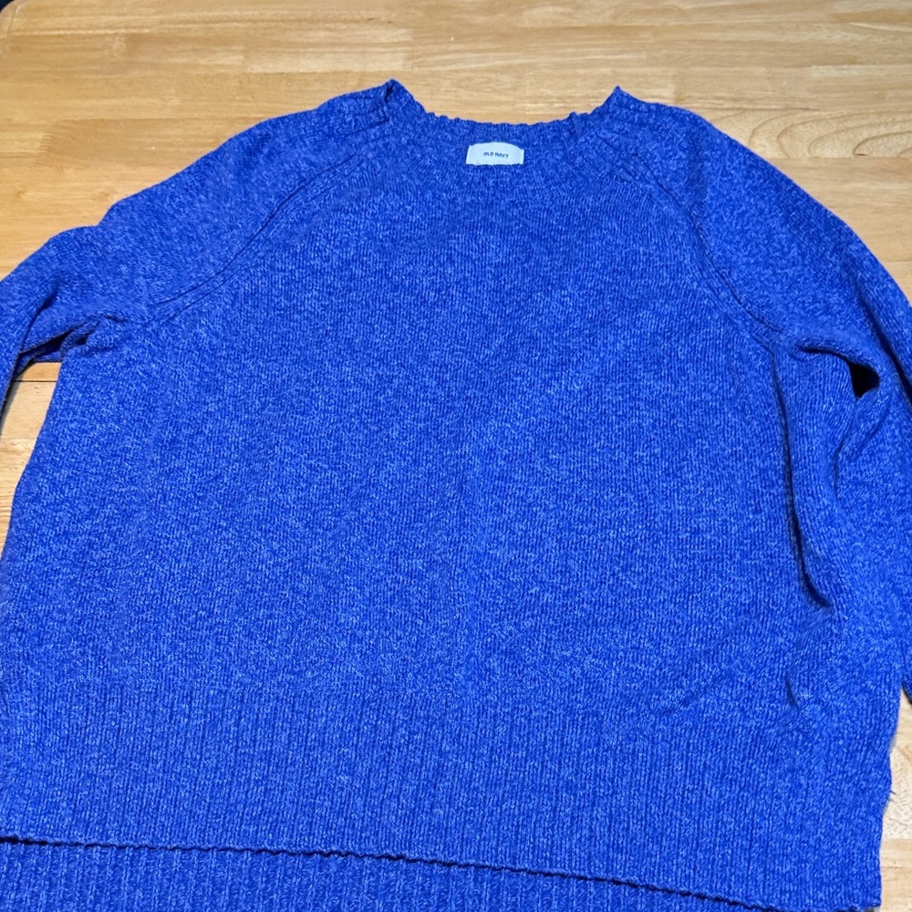 Old Navy Cobalt Blue Crewneck Sweater
